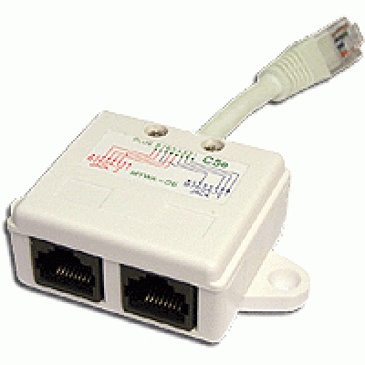 Y-адаптер, 1 телефонный и 1 компьютерный порт TWT-Y-E2-U2