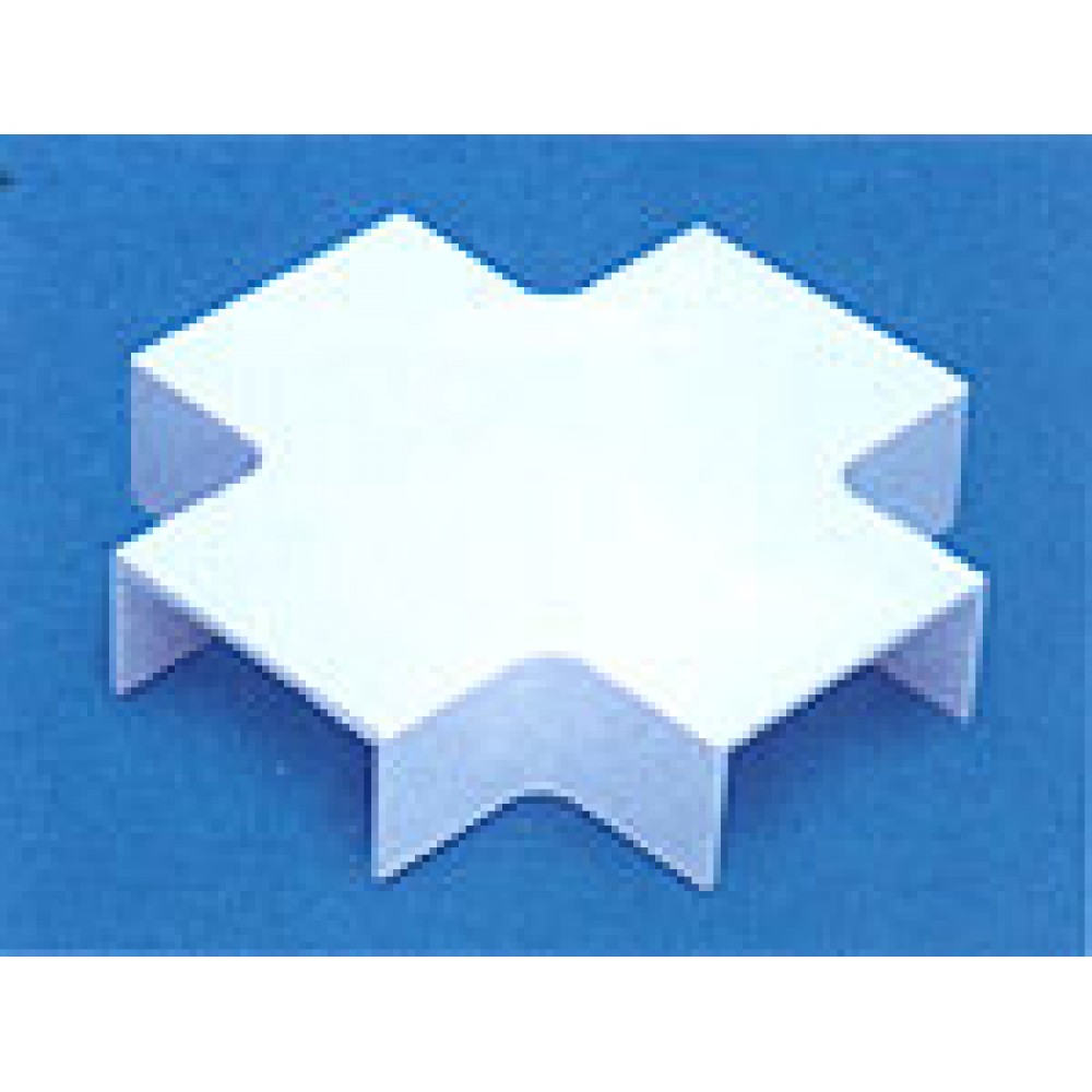 Х-соединитель 60х22 на 60х22 TWT-CT60/60-XT-WH