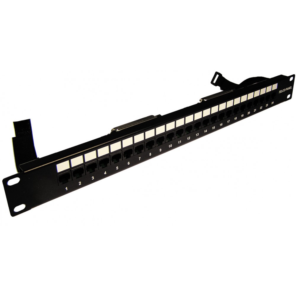 Патч-панель TELCO, 19, 24 порта RJ-45, 1U, контакты 12, 36,  -PP24TLC-1236