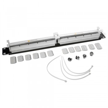 Lanmaster LAN-RS110-100FT Кроссовая панель 110 типа, 100 пар, 19, 1U, , с модулями