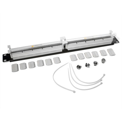 Lanmaster LAN-RS110-100FT Кроссовая панель 110 типа, 100 пар, 19, 1U, , с модулями