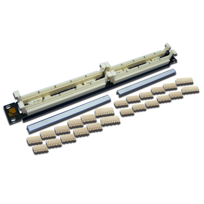 Lanmaster LAN-RS110-100FT Кроссовая панель 110 типа, 100 пар, 19, 1U, , с модулями