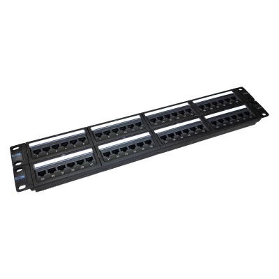 Патч-панель 19, 48 портов RJ-45, категория 5e, UTP, 2U, TWT-PP48UTP
