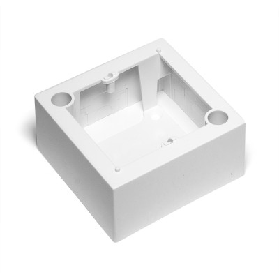 Lanmaster LAN-WB45x45-WH Настенная коробка под рамку французского стандарта, 45х45 мм