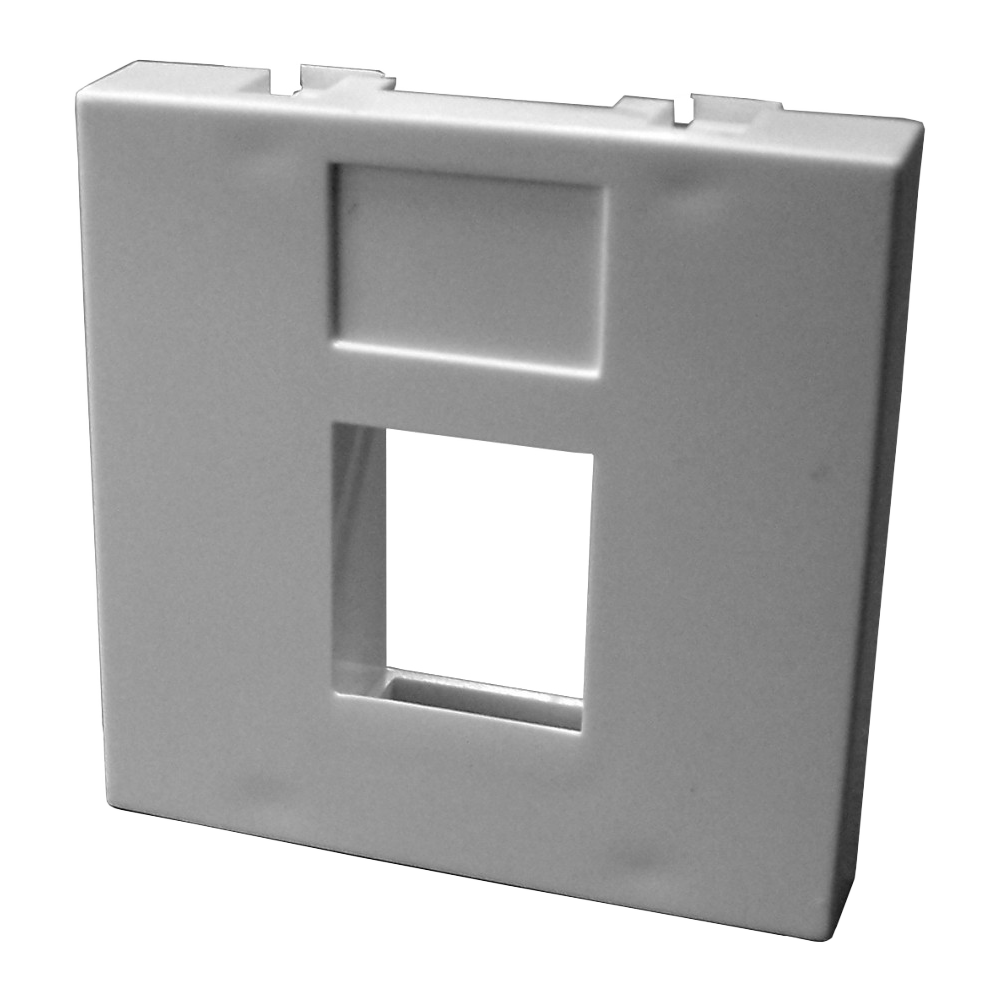 Lanmaster LAN-SIP-23R-WH Вставка 45x45 на 1 кейстоун, белая, LANMASTER