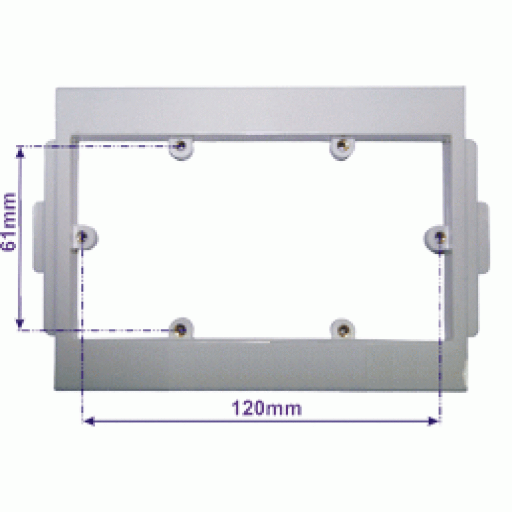 Пластиковый суппорт 45Х90, под винт, в короб 100 мм -CT100-F45X90