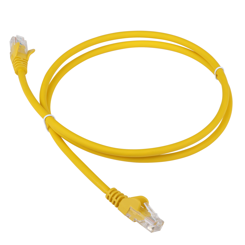 Lanmaster LAN-45-45-0.5-YL Патч-корд RJ45 - RJ45, 4 пары, UTP, категория 5е, 0.5 м, желтый, LANMASTER