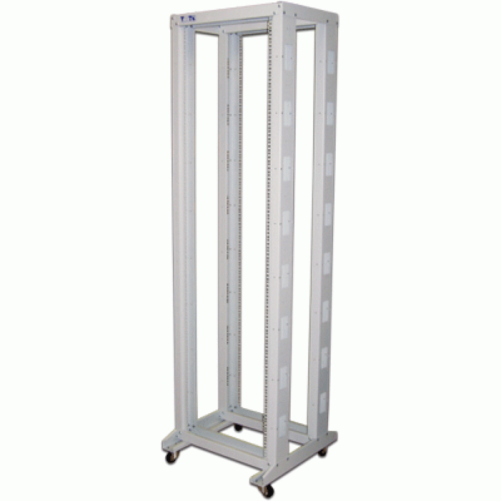 Стойка двухрамная 47U, 600x600, серая -RACK2-47U-6x6