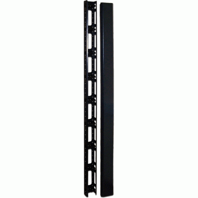 Кабельный органайзер вертикальный, 42U, для шкафов Business шириной 800 мм, металл, 2 шт., черный