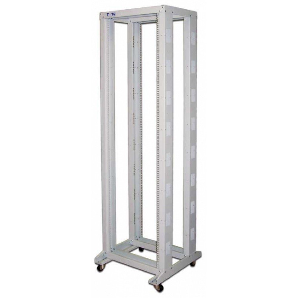 Стойка двухрамная 42U, 600x1000, серая  -RACK2-42U-6x10
