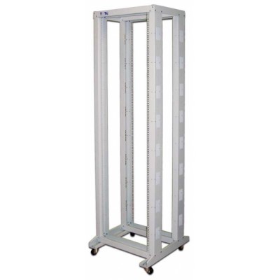Стойка двухрамная 42U, 600x1000, серая  -RACK2-42U-6x10