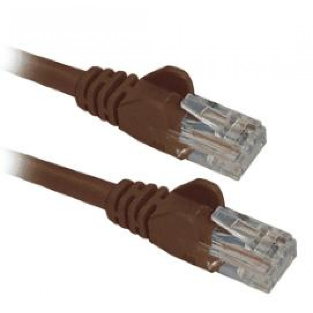 Lanmaster LAN-45-45-15-BR Патч-корд RJ45 - RJ45, 4 пары, UTP, категория 5е, 15 м, коричневый, LANMASTER
