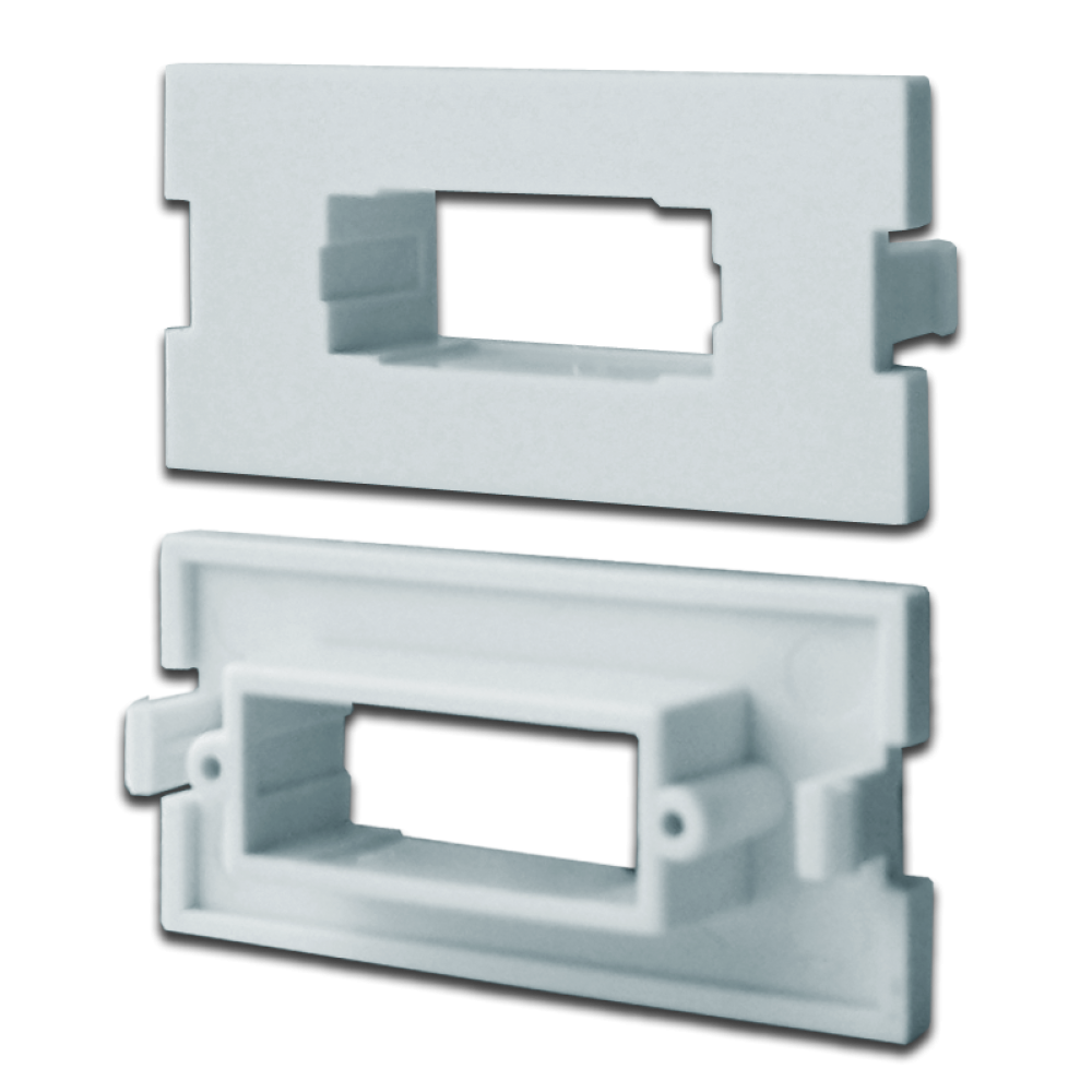 Lanmaster LAN-MBP-2SC-WH Вставка модульная под SC дуплексный адаптер в розетку LAN-MB, белая