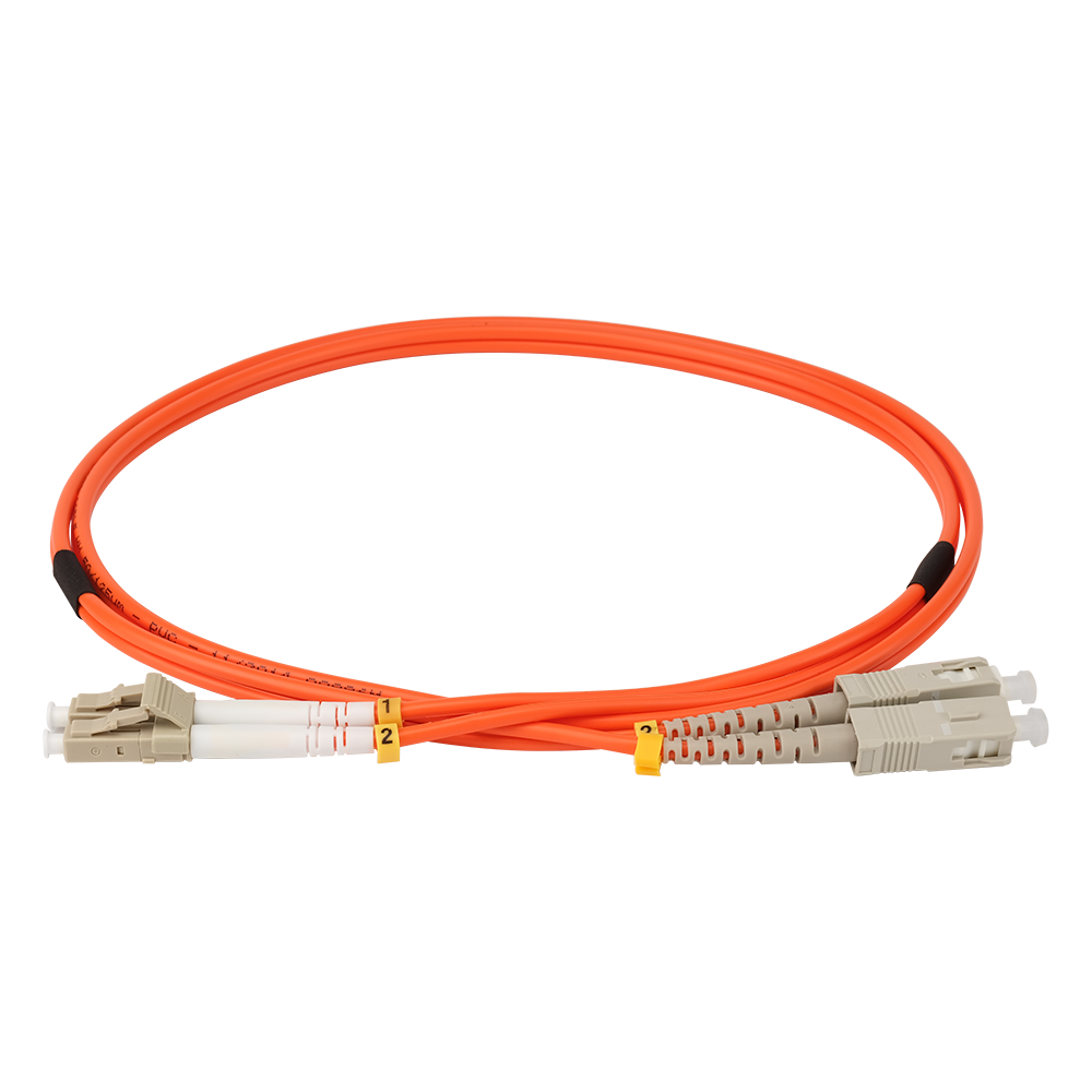 Патч-корд оптический , PVC, дуплексный, LC/PC-SC/PC, MM 50/125, 3.0 м -2LC-2SC/OM2-3.0