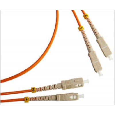 Патч-корд оптический , PVC, дуплексный, SC/UPC-SC/UPC, SM OS2, 1.0 м -2SC-2SC/SU-1.0