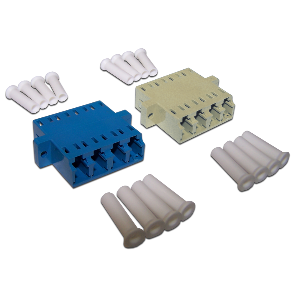 Адаптер оптический  LC, SM, 4 порта, корпус SC дуплекс -4LC/S-AM-SM