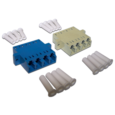 Адаптер оптический  LC, SM, 4 порта, корпус SC дуплекс -4LC/S-AM-SM