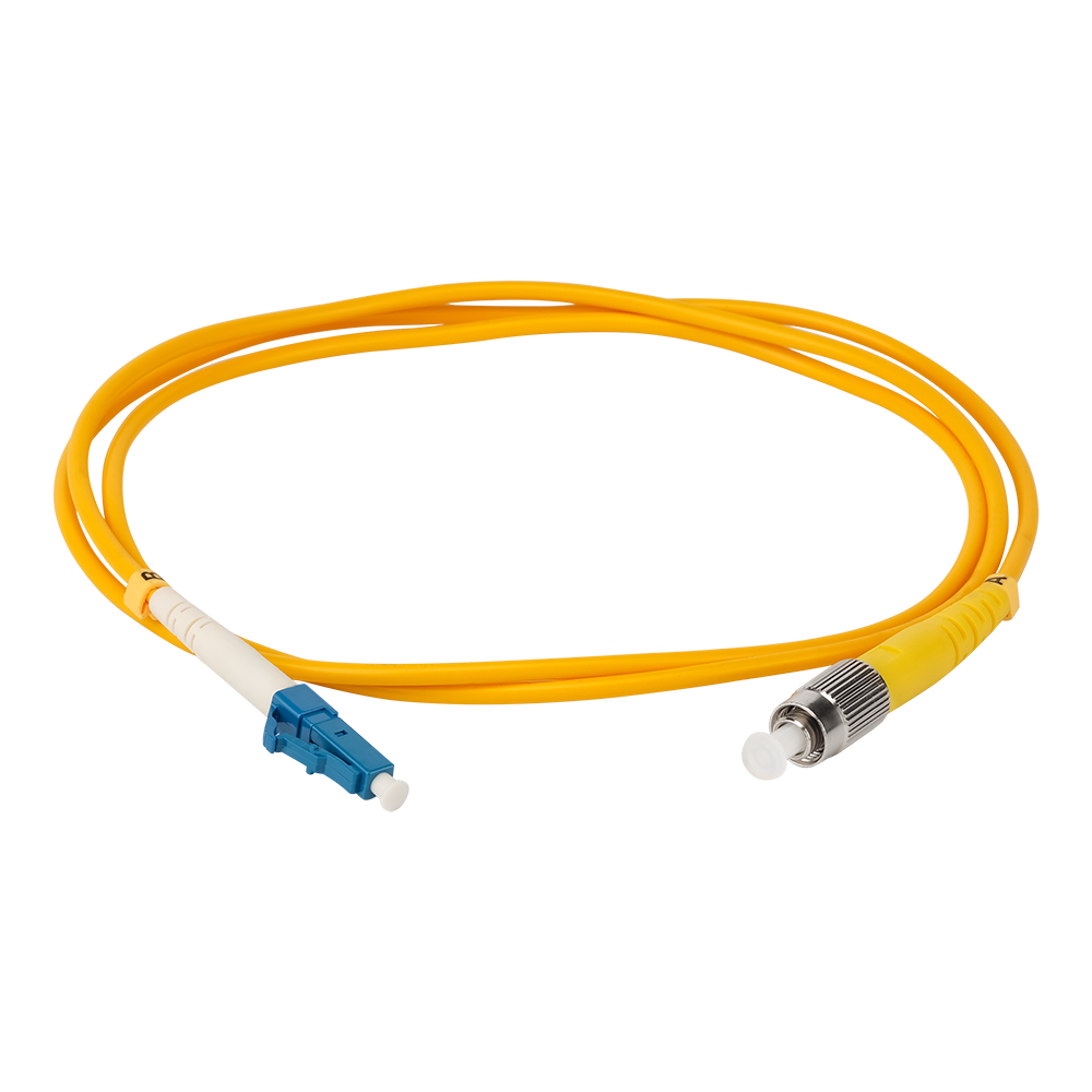 Патч-корд оптический , PVC, симплексный, LC/UPC-FC/UPC, SM OS2, 1.0 м -LC-FC/SU-1.0