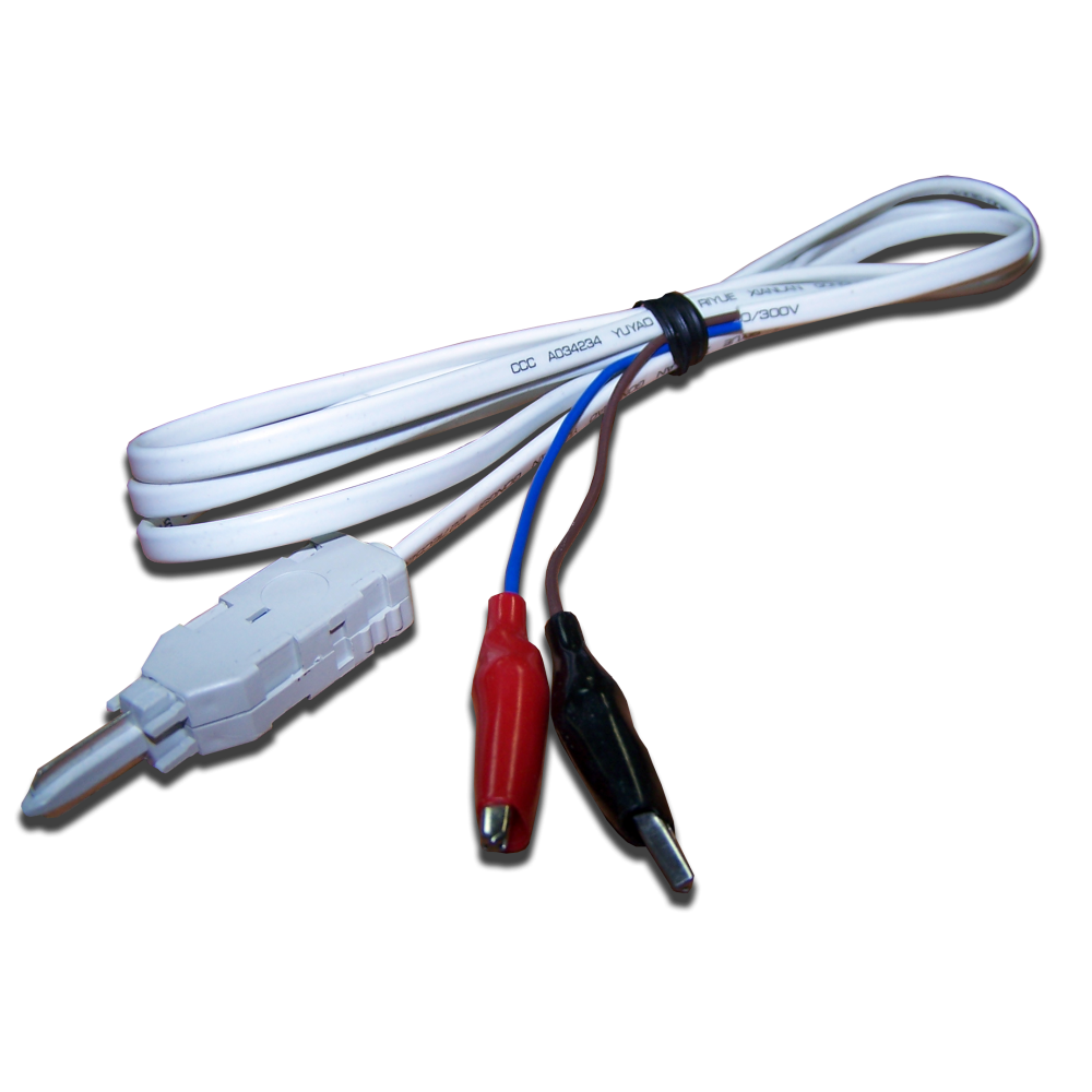 Шнур тестовый для плинтов, 2-х полюсный LSA/Крокодил, 1,5м  -LSA-P2-CR2-1.5m