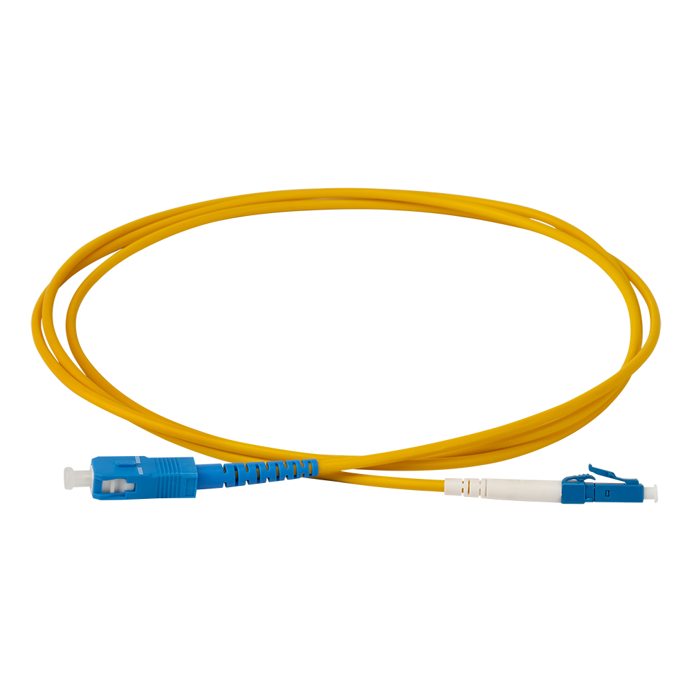 Шнур оптический LC-SC/APC, simplex, 9/125, 5m,  -SC-LC/SAU-5.0