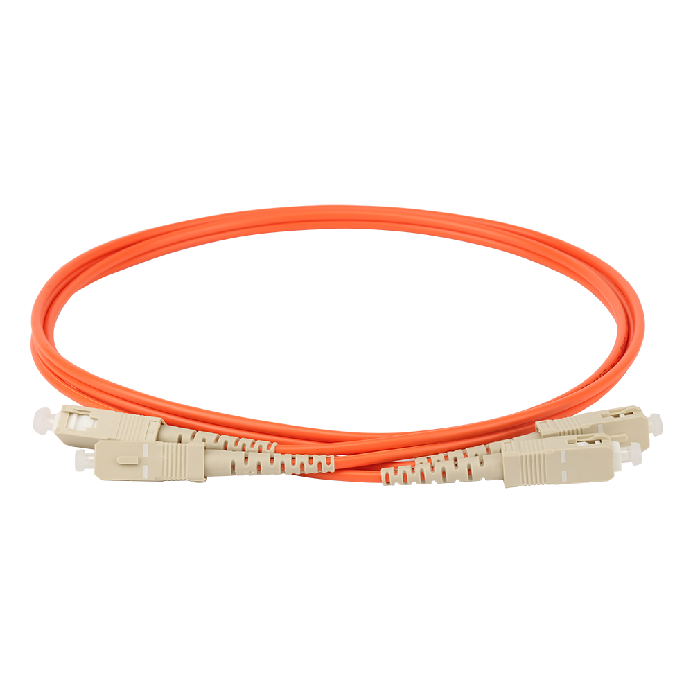 Патч-корд оптический , PVC, дуплексный, SC/PC-SC/PC, MM 50/125, 3.0 м -2SC-2SC/OM2-3.0