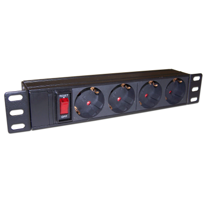 Блок розеток 10 4 шт., 10A 250V, без шнура питания TWT-PDU10-10A4P
