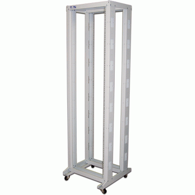 Стойка двухрамная 38U, 600x600, серая -RACK2-38U-6x6