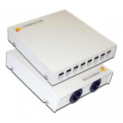 Lanmaster LAN-FOBM-WM-8SC Кросс оптический LANMASTER настенный, металлический, на 8 SC адаптеров