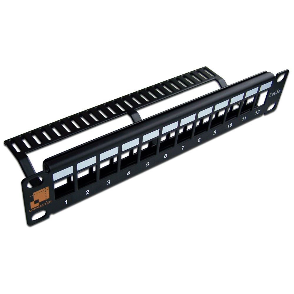 Lanmaster LAN-PP12OK-UTP/10 Патч-панель наборная 10, неэкранированная, 12 портов, 1U,