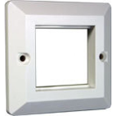 Лицевая рамка для настенной коробки французского стандарта 45х45, белая  -WP45x45-WH