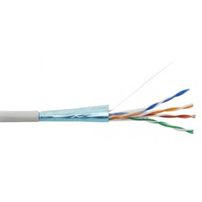Кабель FTP CCA, 4 пары, Кат. 5e, серый, 305м в кат., NewMax NM-FTP5E4PR-CCA