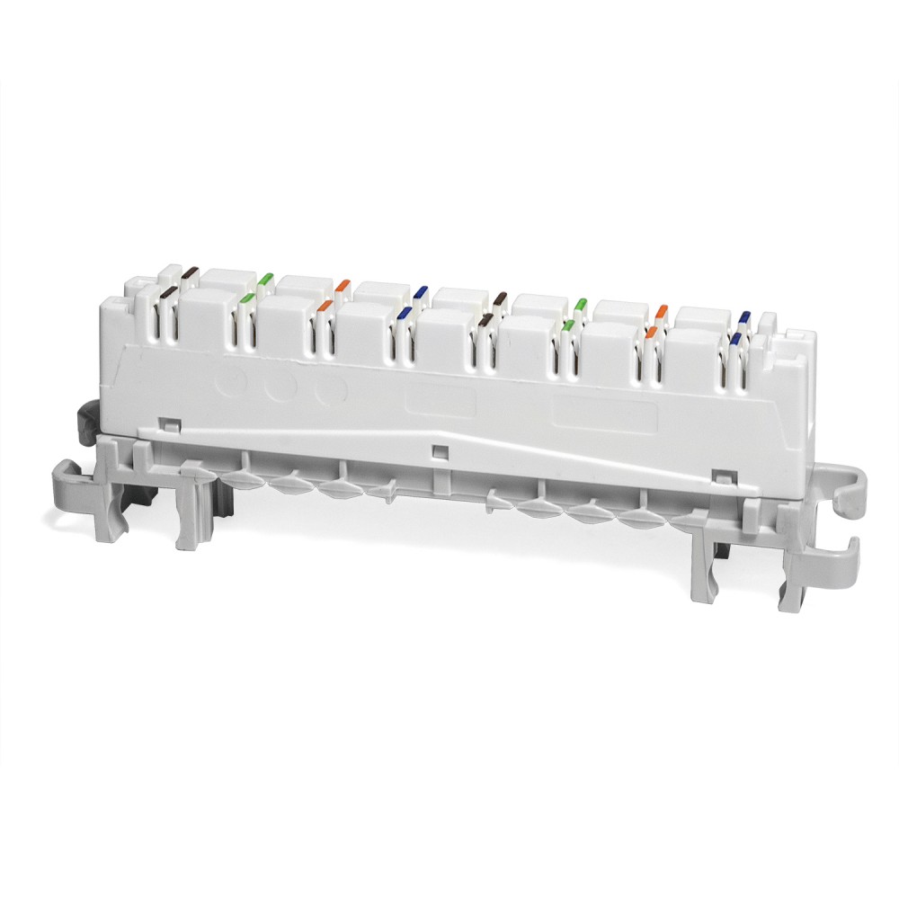 Плинт размыкаемый LSA-PLUS-PROFIL 8 пар HIGHBAND, Кат. 5e, под хомут и профиль TWT-LSA8P-DIS-5E
