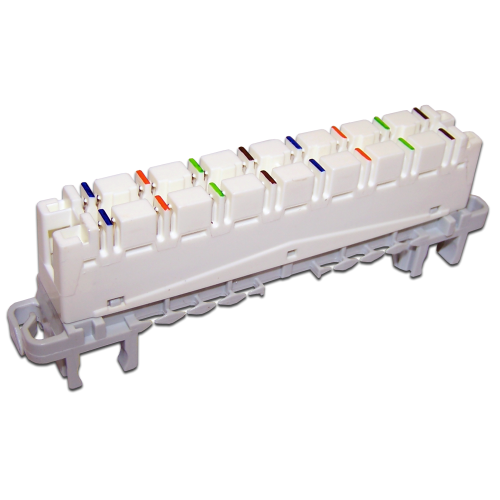 Плинт размыкаемый LSA-PLUS-PROFIL 8 пар HIGHBAND, Кат. 5e, под хомут и профиль TWT-LSA8P-DIS-5E