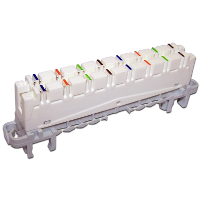 Плинт размыкаемый LSA-PLUS-PROFIL 8 пар HIGHBAND, Кат. 5e, под хомут и профиль TWT-LSA8P-DIS-5E