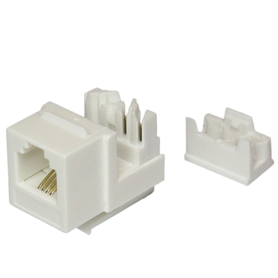 Вставка Keystone RJ-12, белая, без инструмента, TWT-OK12UTP-110WH