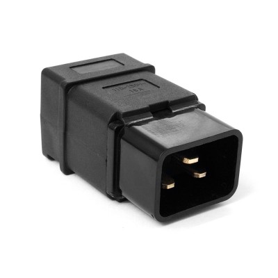 Lanmaster LAN-IEC-320-C20 Вилка электрическая кабельная, IEC 60320, C20, 16A, 250V, разборная, черная, LANMASTER