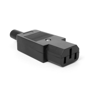 Lanmaster LAN-IEC-320-C13 Вилка электрическая кабельная, IEC 60320, C13, 10A, 250V, разборная, черная