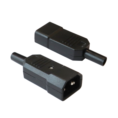 Lanmaster LAN-IEC-320-C14 Вилка электрическая кабельная, IEC 60320, C14, 10A, 250V, разборная, черная, LANMASTER