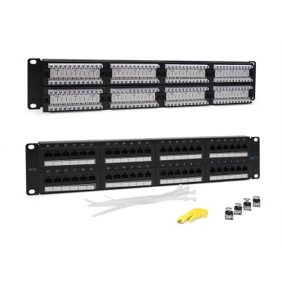 Патч-панель 19, 48 портов RJ-45, категория 6, UTP, 2U, TWT-PP48UTP/6