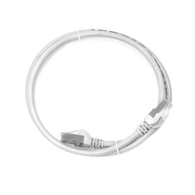 Патч-корд RJ45 - RJ45, 4 пары, FTP, категория 6, 1 м, серый, TWT-45-45-1.0/S6-GY