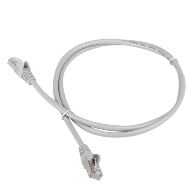 Патч-корд RJ45 - RJ45, 4 пары, FTP, категория 6, 2 м, серый, TWT-45-45-2.0/S6-GY
