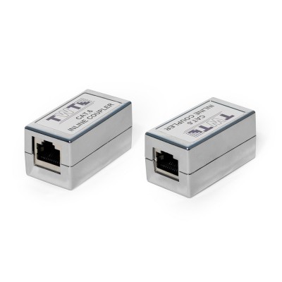 Соединитель 2-х портов RJ-45, экранированный, категории 6 TWT-CP45STP6
