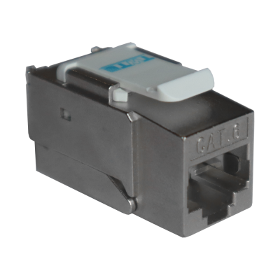 Вставка Keystone RJ-45, категория 6, экранированная, 90 градусов, белая, без инструмента, TWT-OK45STP/6-WH