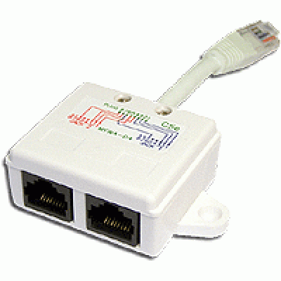 Y-адаптер, 2 компьютерных порта, кат. 5е TWT-Y-E2-E2