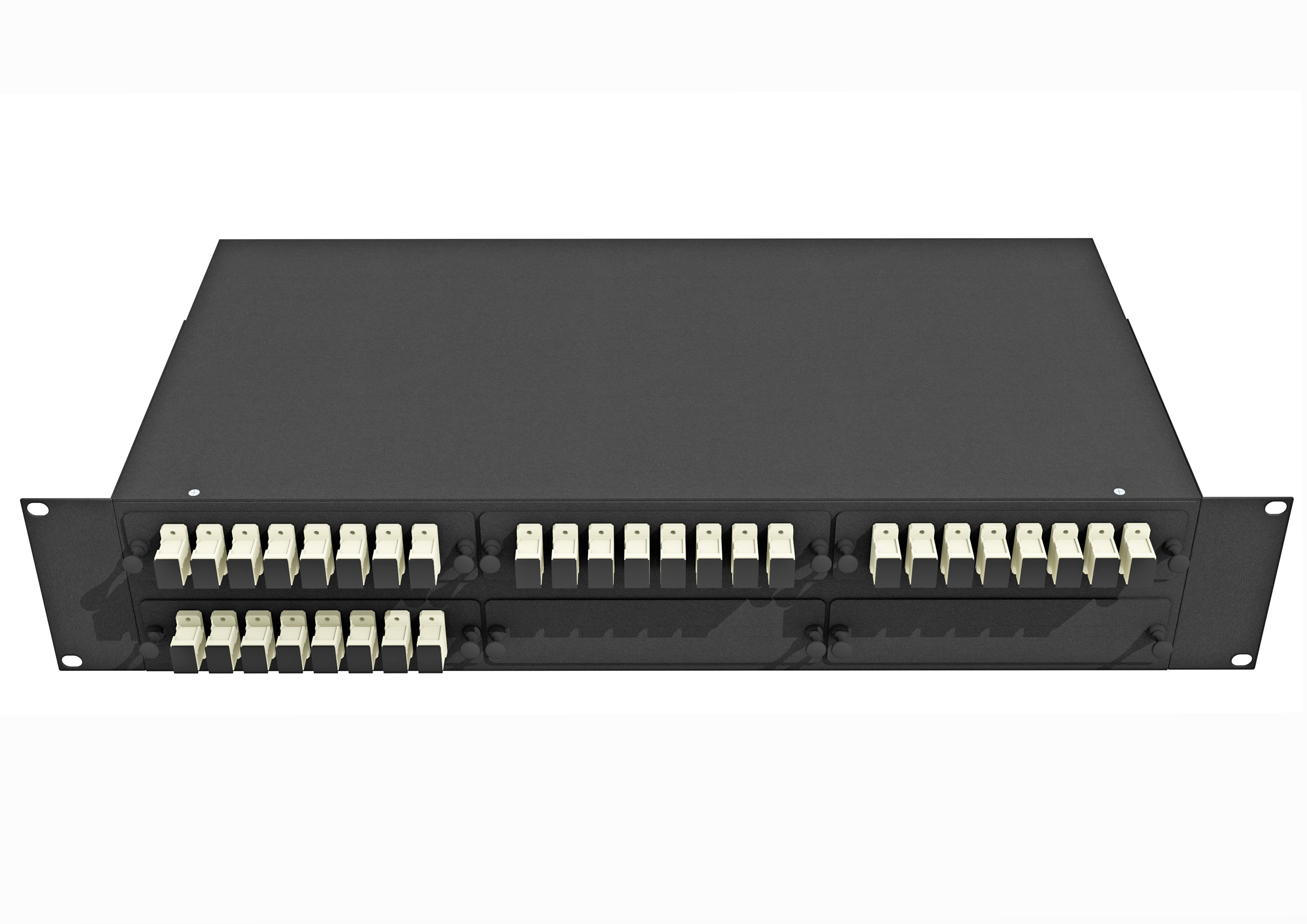 Кросс оптический стоечный 19, 32 SC/UPC адаптеров, многомодовый (50/125 .