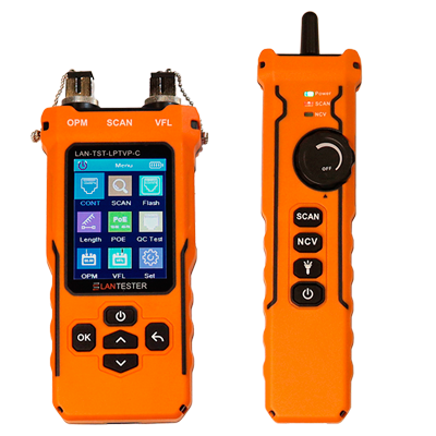 Тестер с измерением длины, трассировкой линий, измерением оптической мощности и определением POE